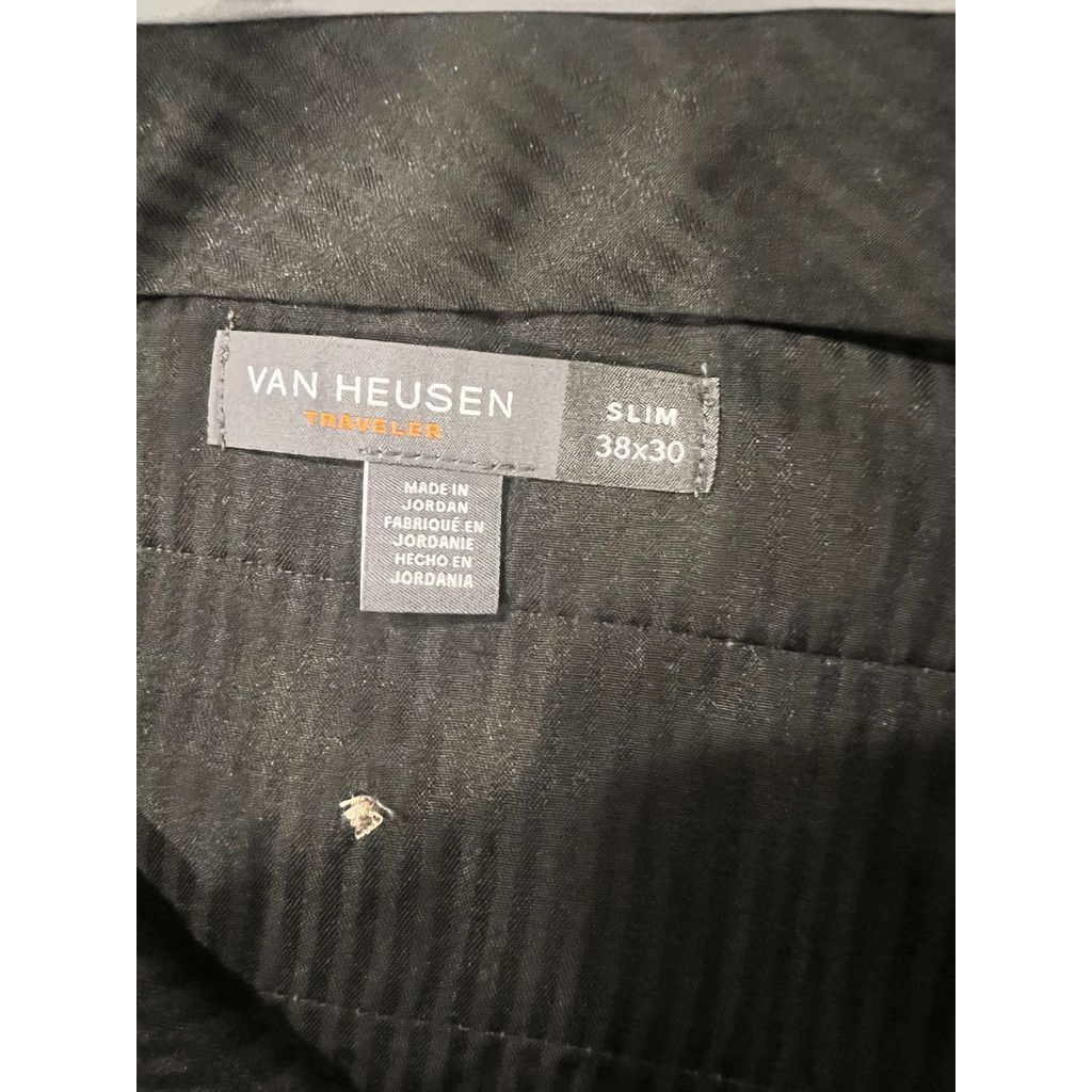 Van Heusen Van Heusen Traveler Slim Fit Mens Flat Front Pant size 38x30 Size US 38 / EU 54 - 8 Thumbnail