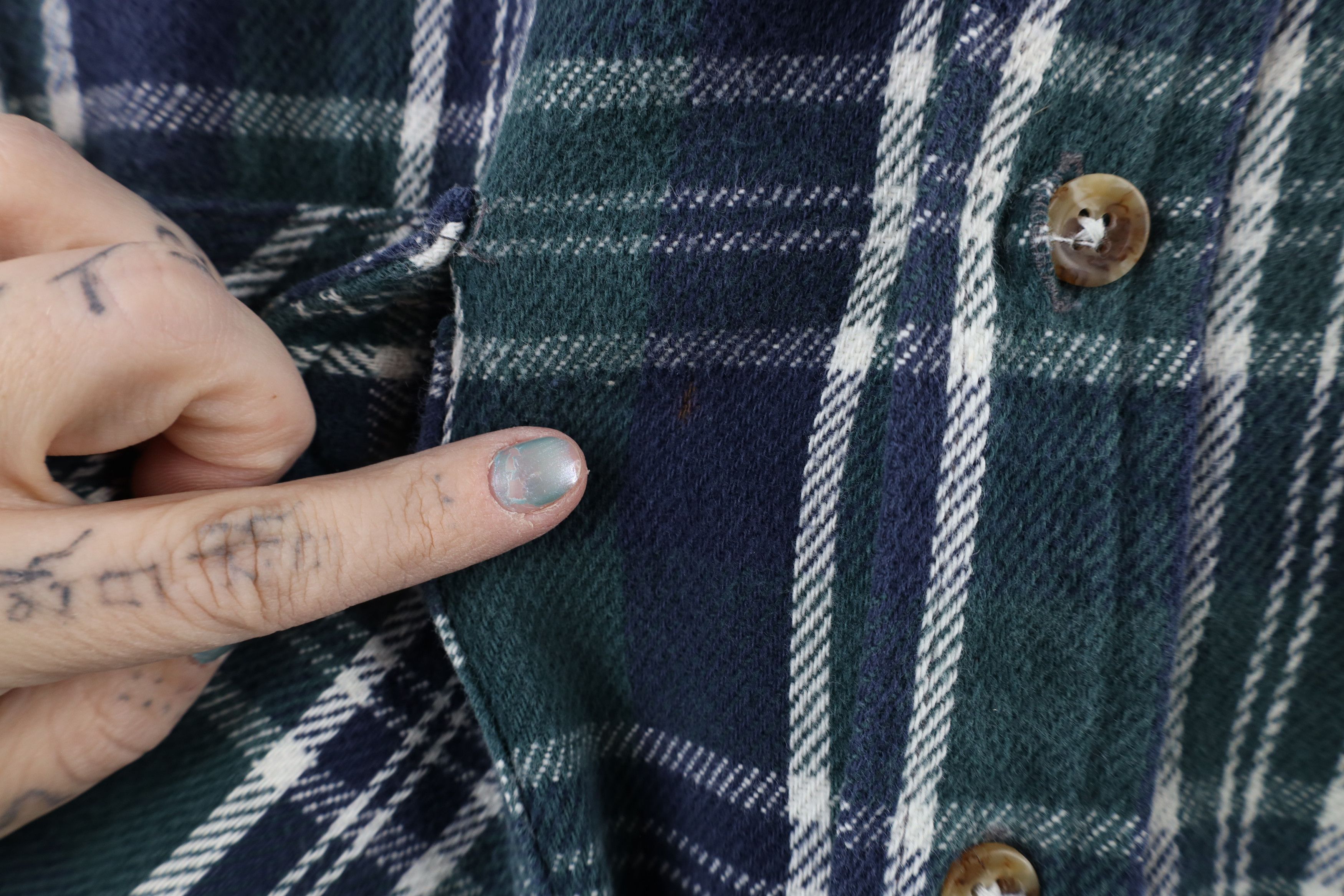 FiveBrother × Vintage Vintage 90s Five Brother Heavyweight Button Shirt Plaid Size US XL / EU 56 / 4 - 6 Thumbnail