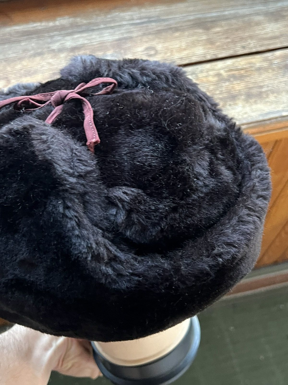 Vintage Y2K Faux Fur Ushanka Vintage Fuzzy Trapper Hat Huge Size ONE SIZE - 24 Thumbnail