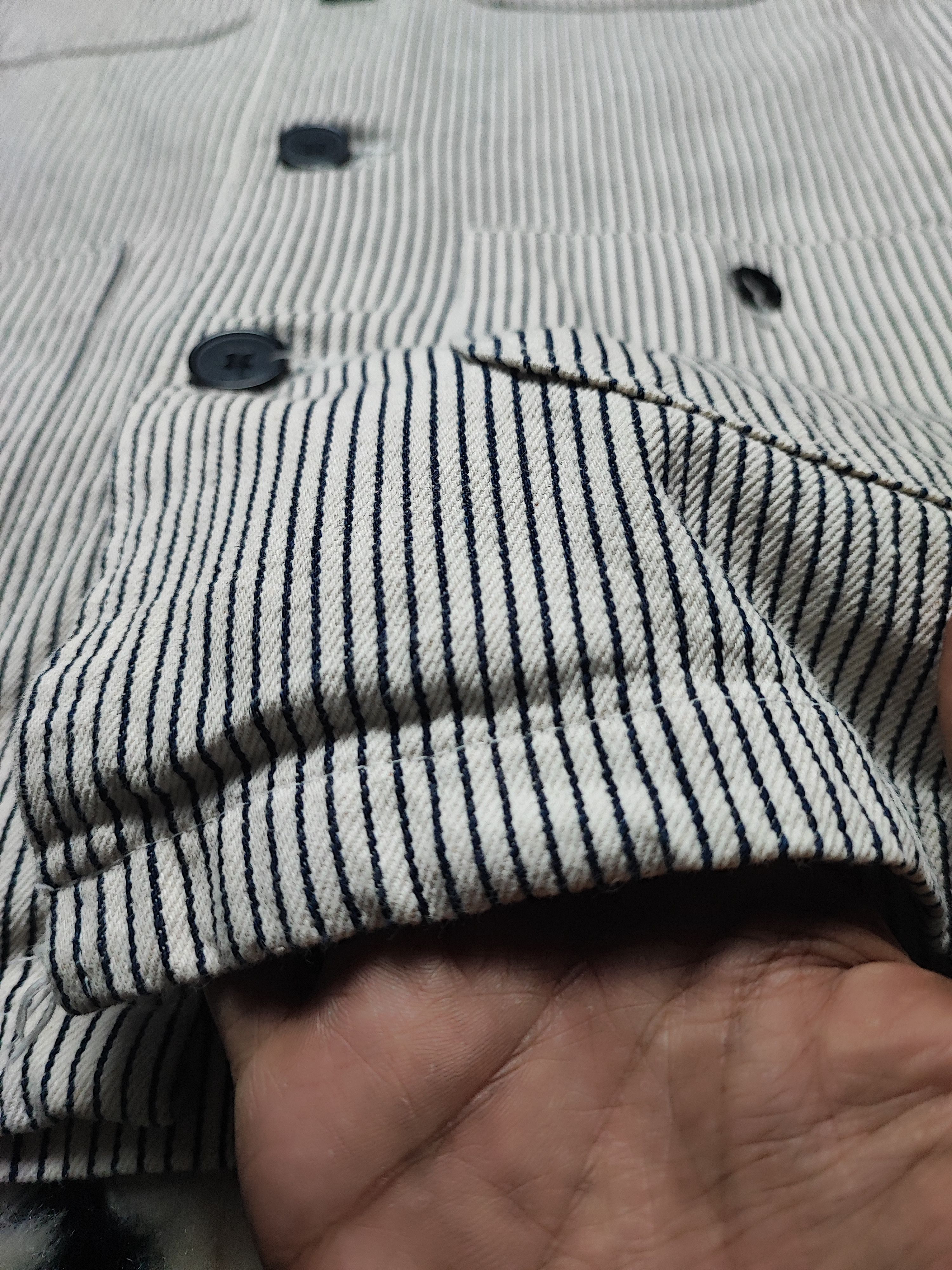 Blue Blue Japan Herringbone Wabash Baggy Denim Jacket Hickory Style Size US L / EU 52-54 / 3 - 15 Thumbnail