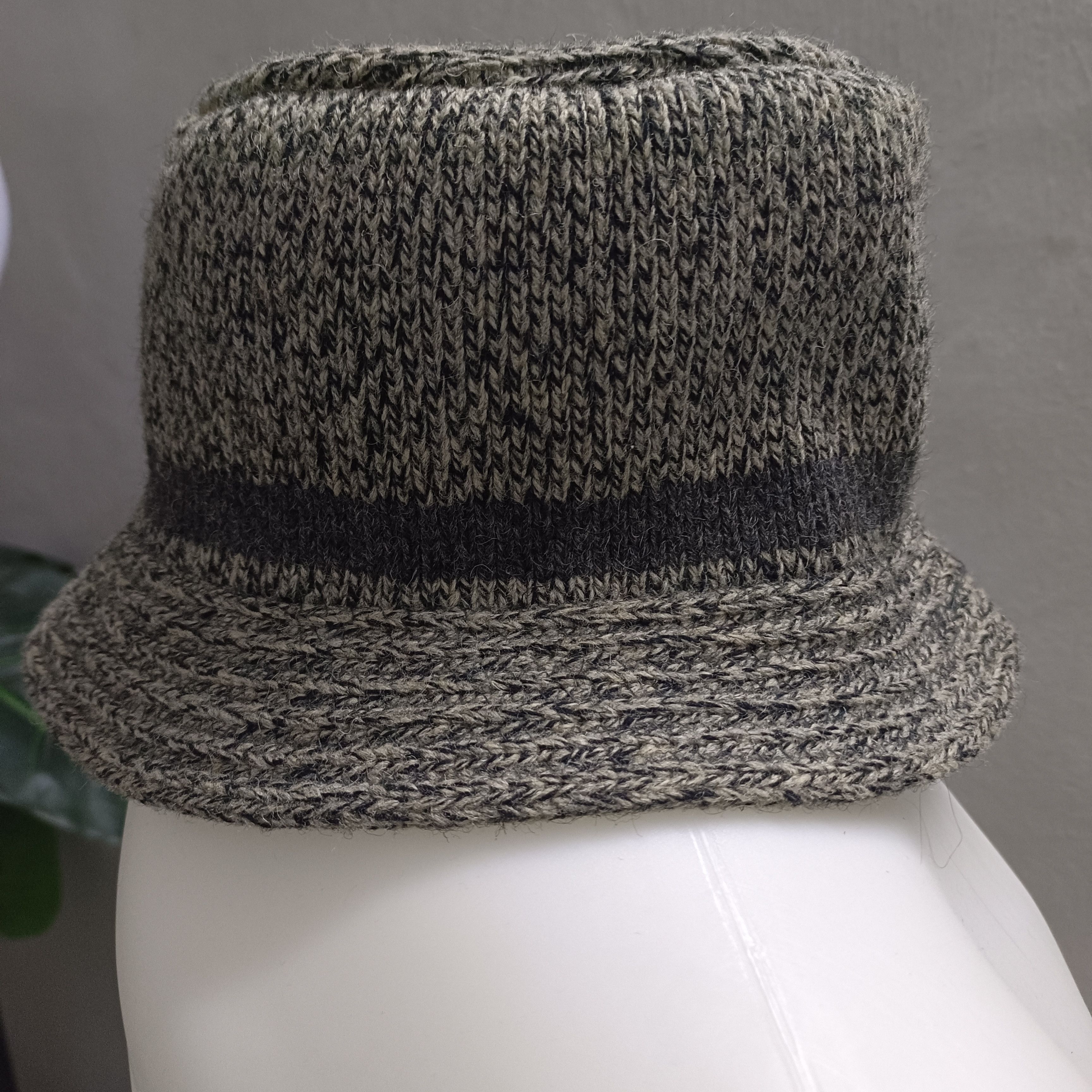 Vintage Vintage made in USA knit stripes wool hat Size ONE SIZE - 1 Thumbnail