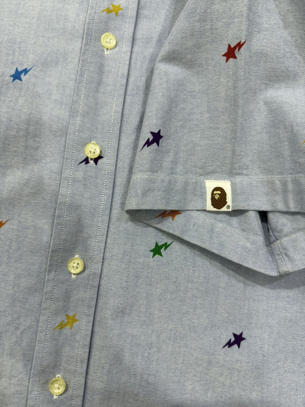 Bape bapesta shortsleeve button ups shirts fullprint Size US XL / EU 56 / 4 - 4 Thumbnail