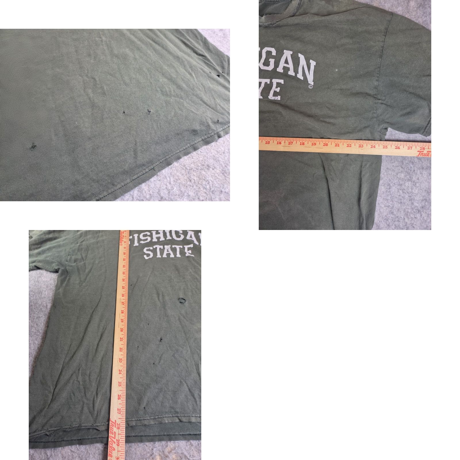 Vintage VINTAGE Michigan State T Shirt Fishigan Size XL Green Dad Men T-Shirt Thrashed Ugly Big Fishing Size US XL / EU 56 / 4 - 8 Thumbnail