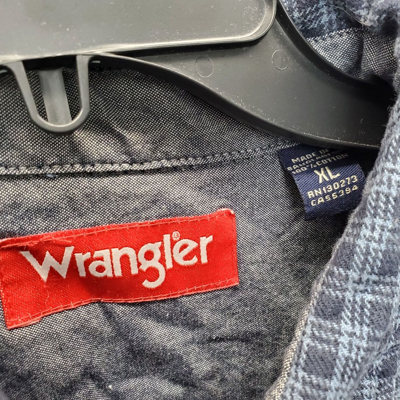 Wrangler Wrangler Flannel Shirt Mens XL Multi Plaid Pocket Long Sleeve Collared Button-Up Size US XL / EU 56 / 4 - 6 Thumbnail