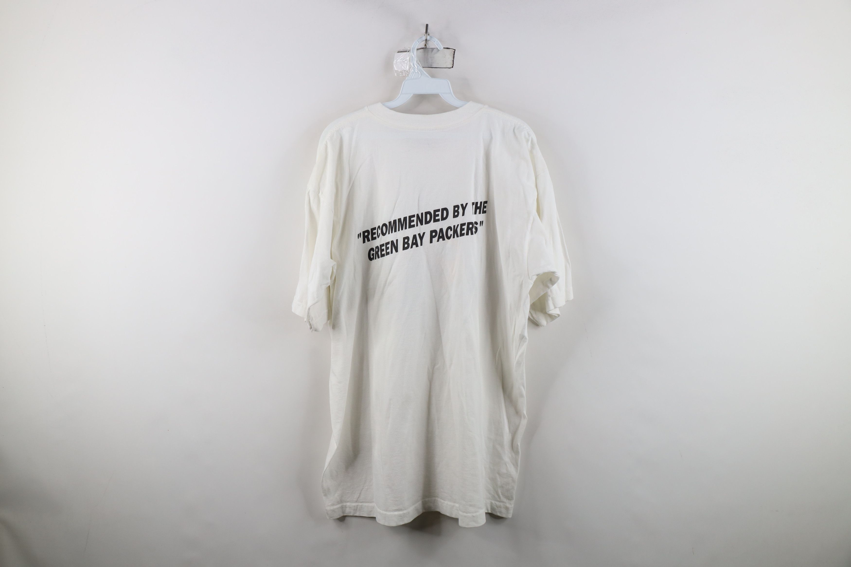 Vintage Vintage 90s Tours Green Bay Packers Football T-Shirt White Size US XL / EU 56 / 4 - 9 Thumbnail