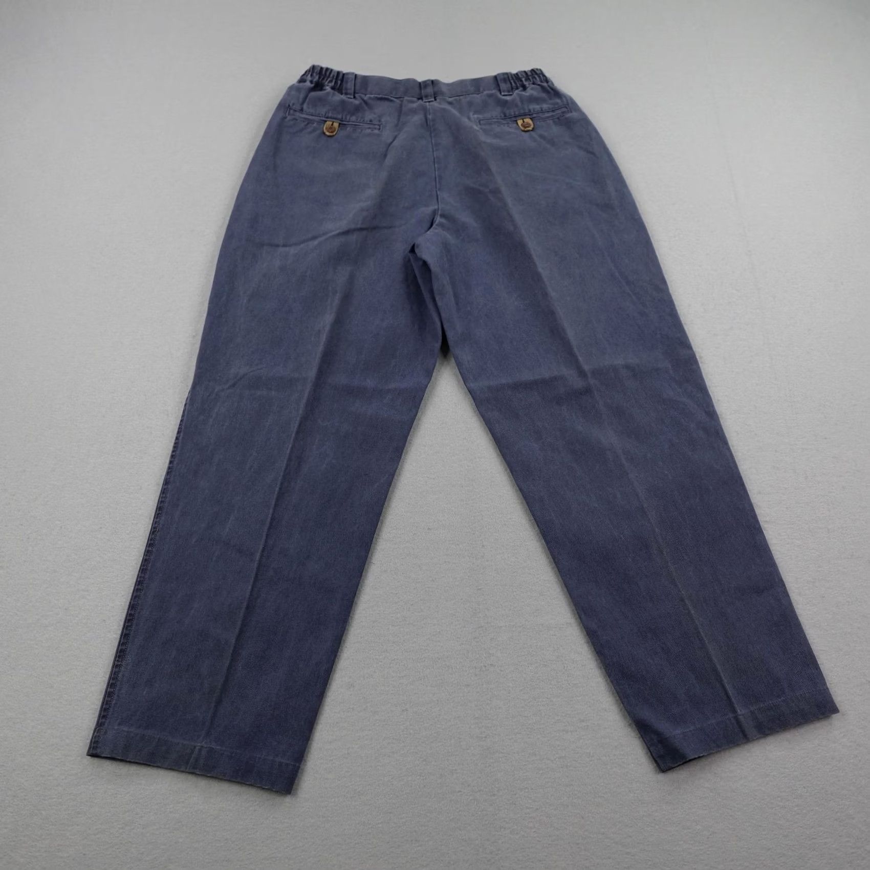 The Territory Ahead VINTAGE Territory Ahead Pants Medium Blue Relaxed Fit Pleated Baggy Trousers Men Size US 31 - 4 Thumbnail