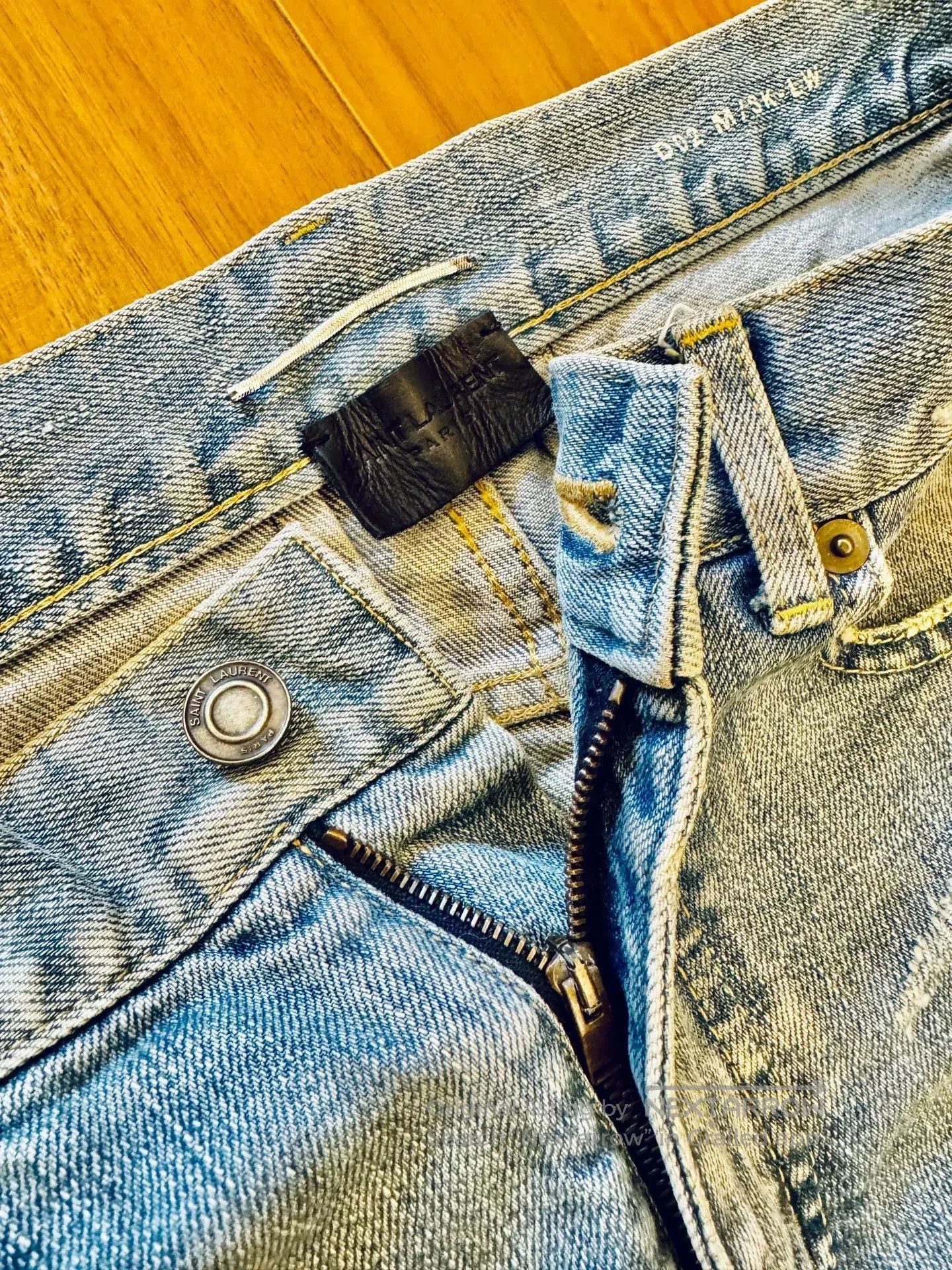 Saint Laurent Paris Distressed Blue Denim Jeans Size 30. Size US 30 / EU 46 - 7 Thumbnail