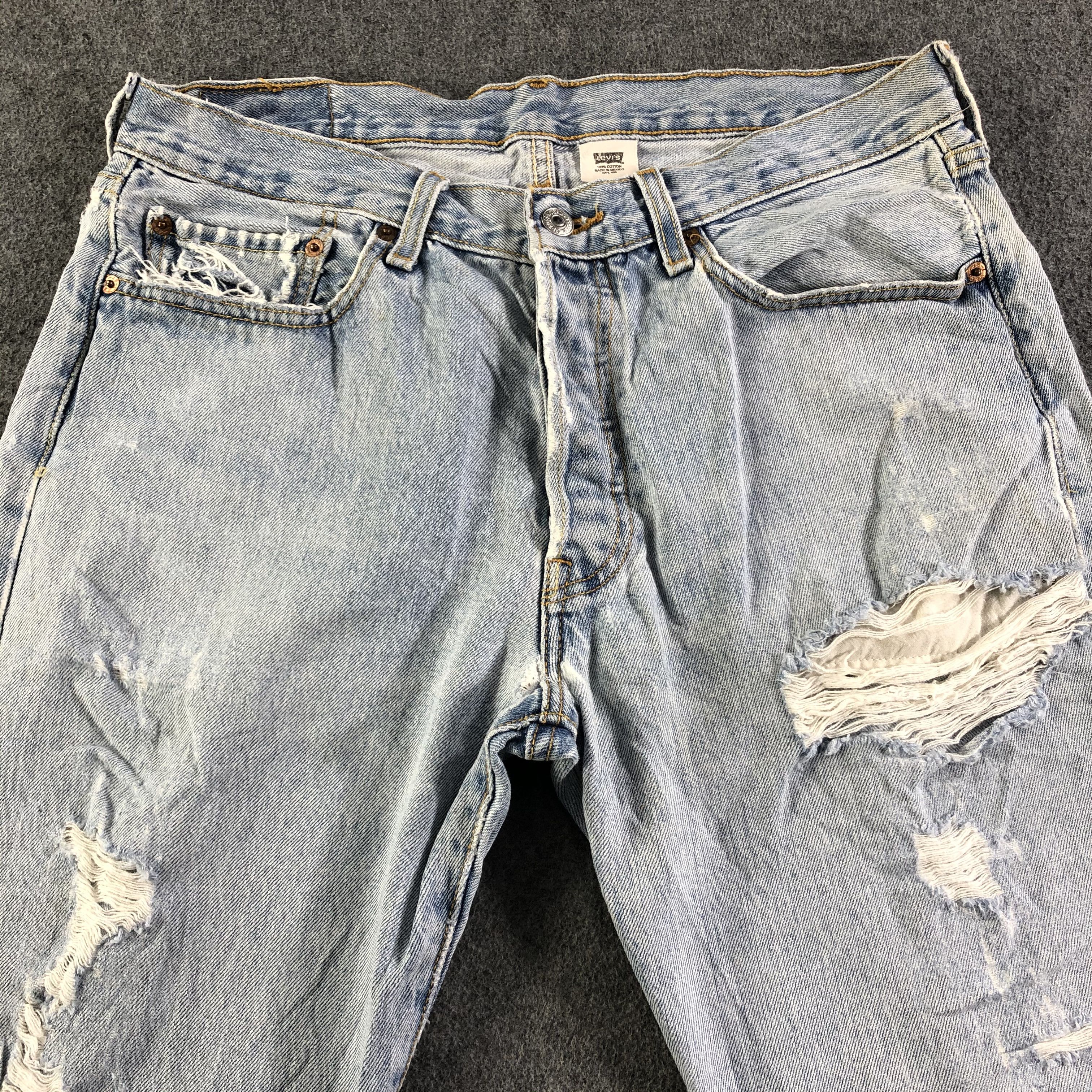 Levi's Vintage 90s Blue Wash Levis 501 Jeans-J3005 Size US 34 / EU 50 - 3 Thumbnail