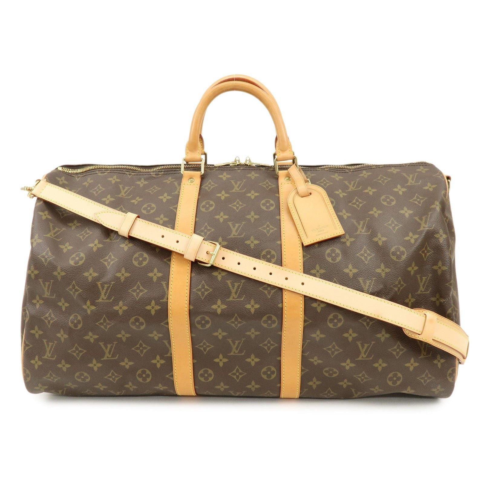 Louis Vuitton Louis Vuitton Monogram Keepall Bandouliere 55 Duffle Bag Size ONE SIZE - 1 Thumbnail
