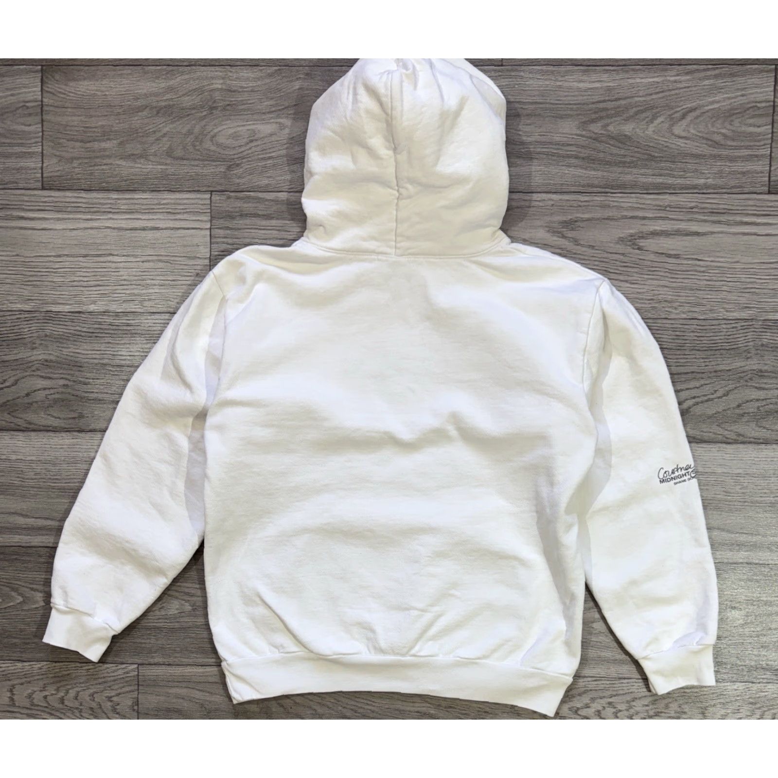 Midnight Studios Midnight Studios x Courtney Love SHANE GONZALES White Hoodie M (Size 2) Mens Pullover Modern Streetwear White Hoodie Size US M / EU 48-50 / 2 - 2 Thumbnail