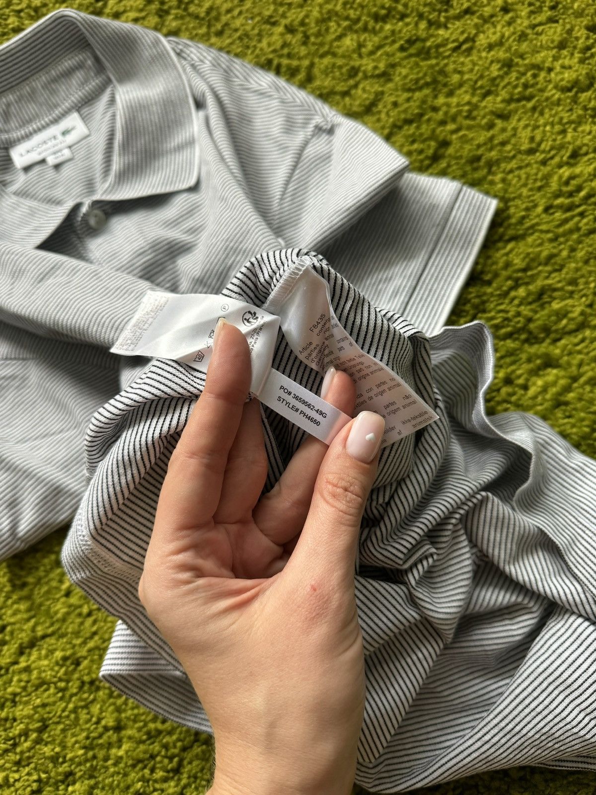 Designer × Lacoste 🐊 Lacoste striped polo t-shirt Size US M / EU 48-50 / 2 - 7 Thumbnail