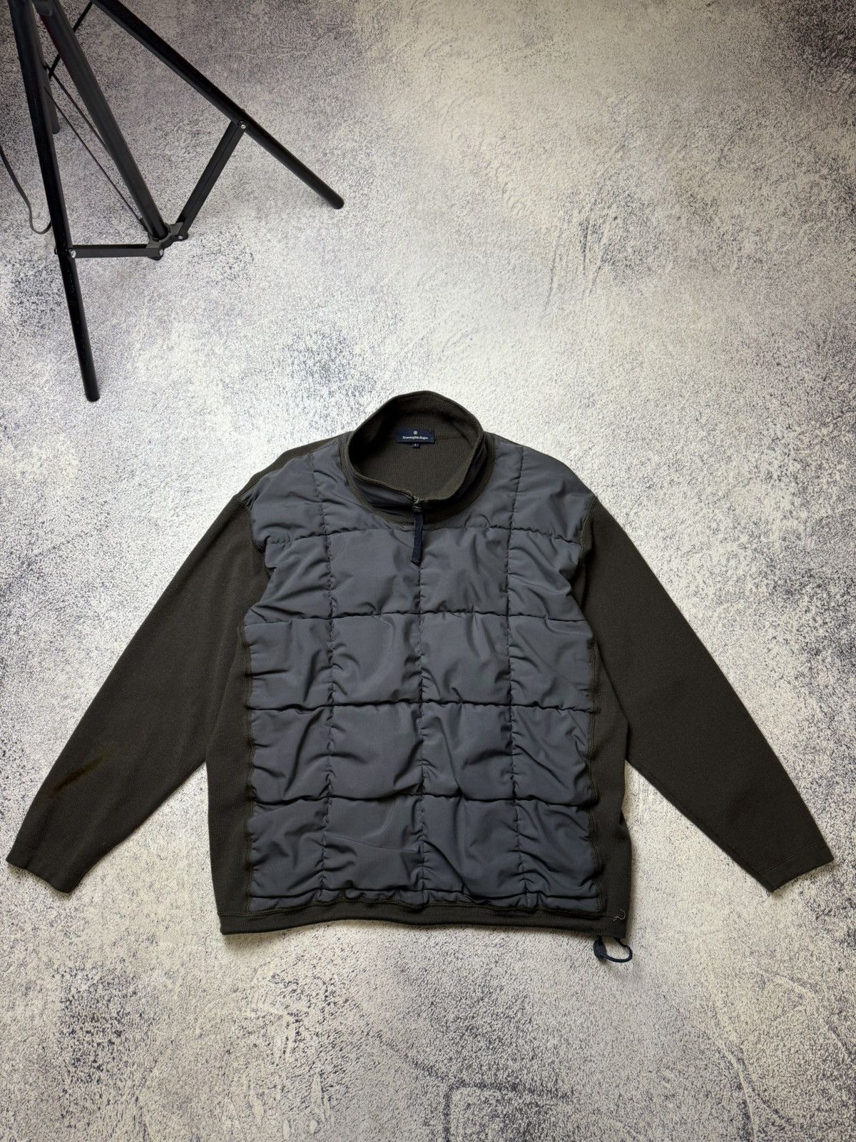 Ermenegildo Zegna Mens Ermenegildo Zegna Hybrid 1/4 zip fleece Size US L / EU 52-54 / 3 - 1 Thumbnail