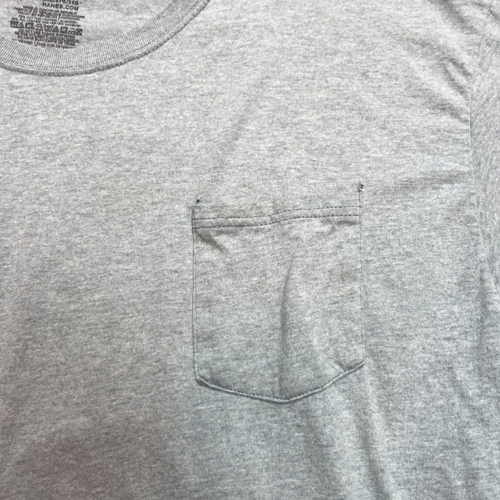 Hanes Hanes Comfortsoft Shirt Mens 3XL Gray Cotton Pocket Crew Top Size US XXL / EU 58 / 5 - 3 Thumbnail