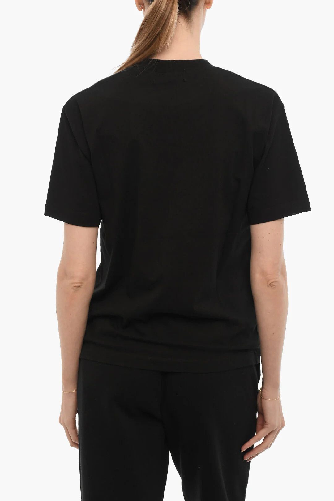 Ambush Design og1mm0426 Solid-Color Crew Neck T-Shirt in Black Size XS / US 0-2 / IT 36-38 - 2 Thumbnail
