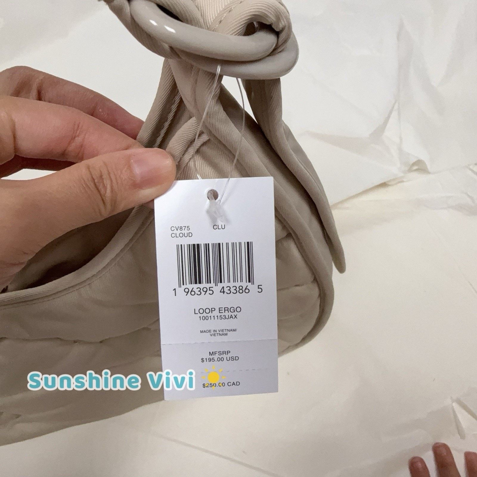 Coach NWT Coach CV875 Coachtopia Loop Ergo Bag Cloud Quilting Size ONE SIZE - 4 Thumbnail