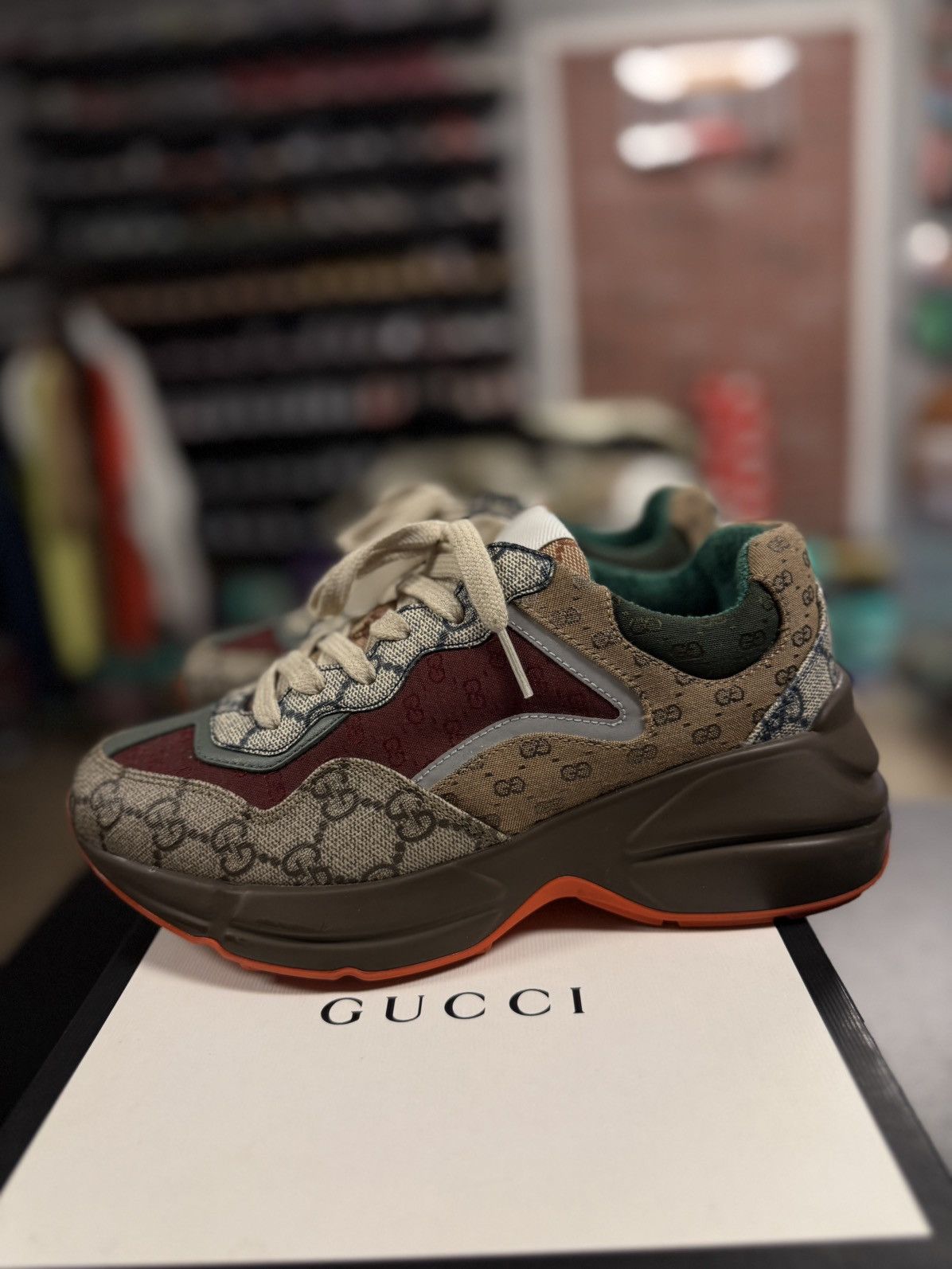 Gucci Gucci Rhyton Women’s Sneakers Size 36/6US 🧼 Size US 6 / IT 36 - 7 Thumbnail