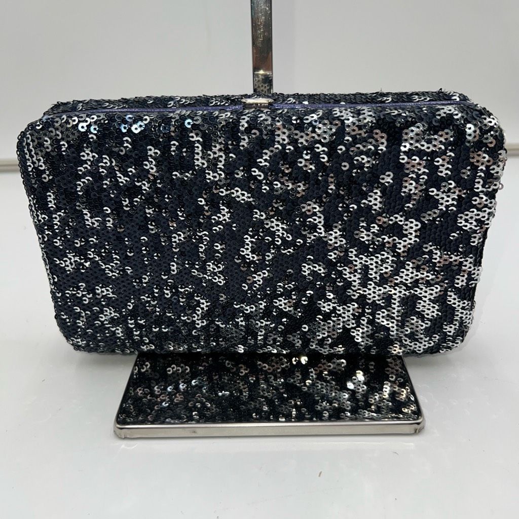 Other Unbranded Stormy Sequined Hard Clasp Clutch/Wallet Size ONE SIZE - 2 Thumbnail