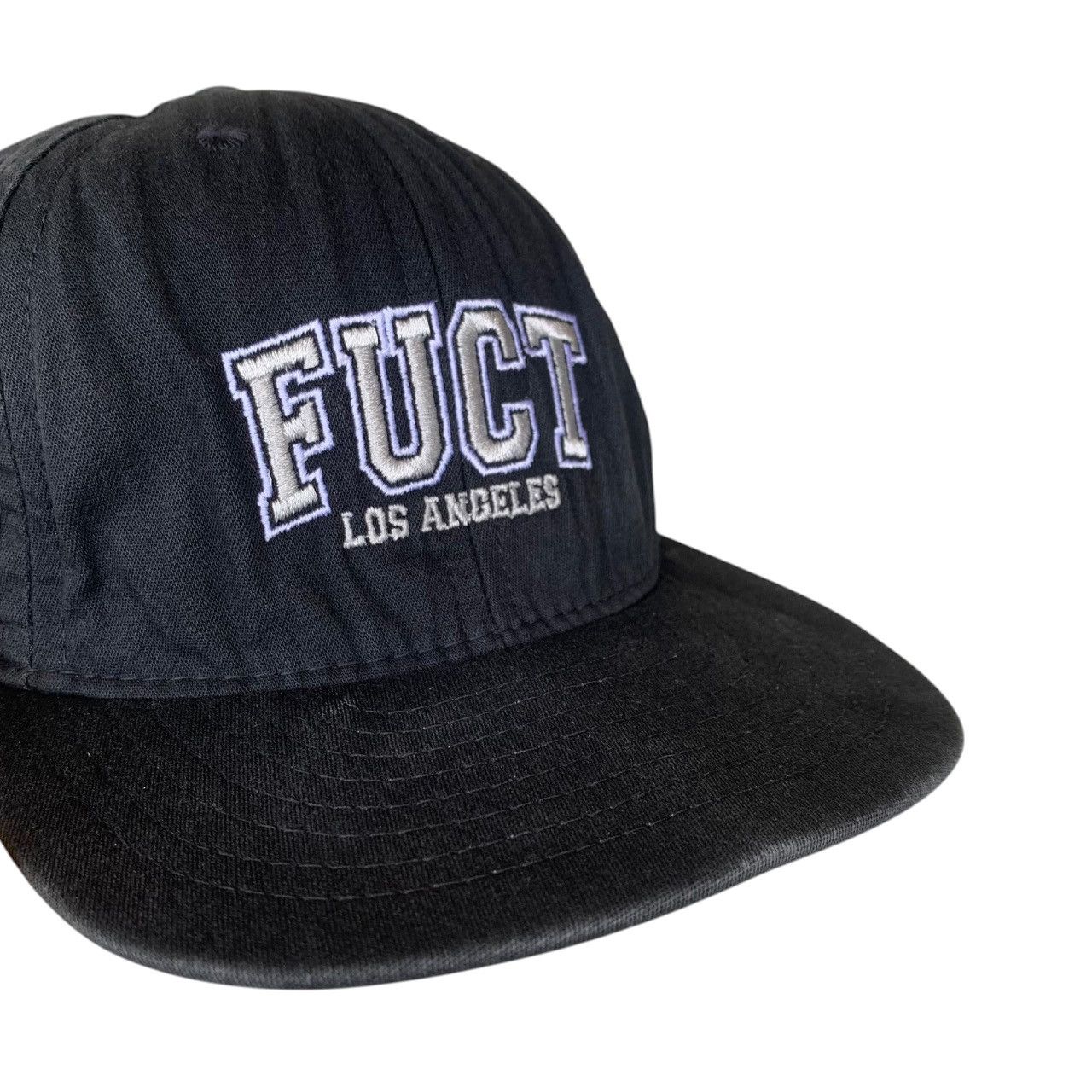 FUCT [SOLD] Vintage 90s FUCT Skateboards Flexfit Size ONE SIZE - 3 Thumbnail