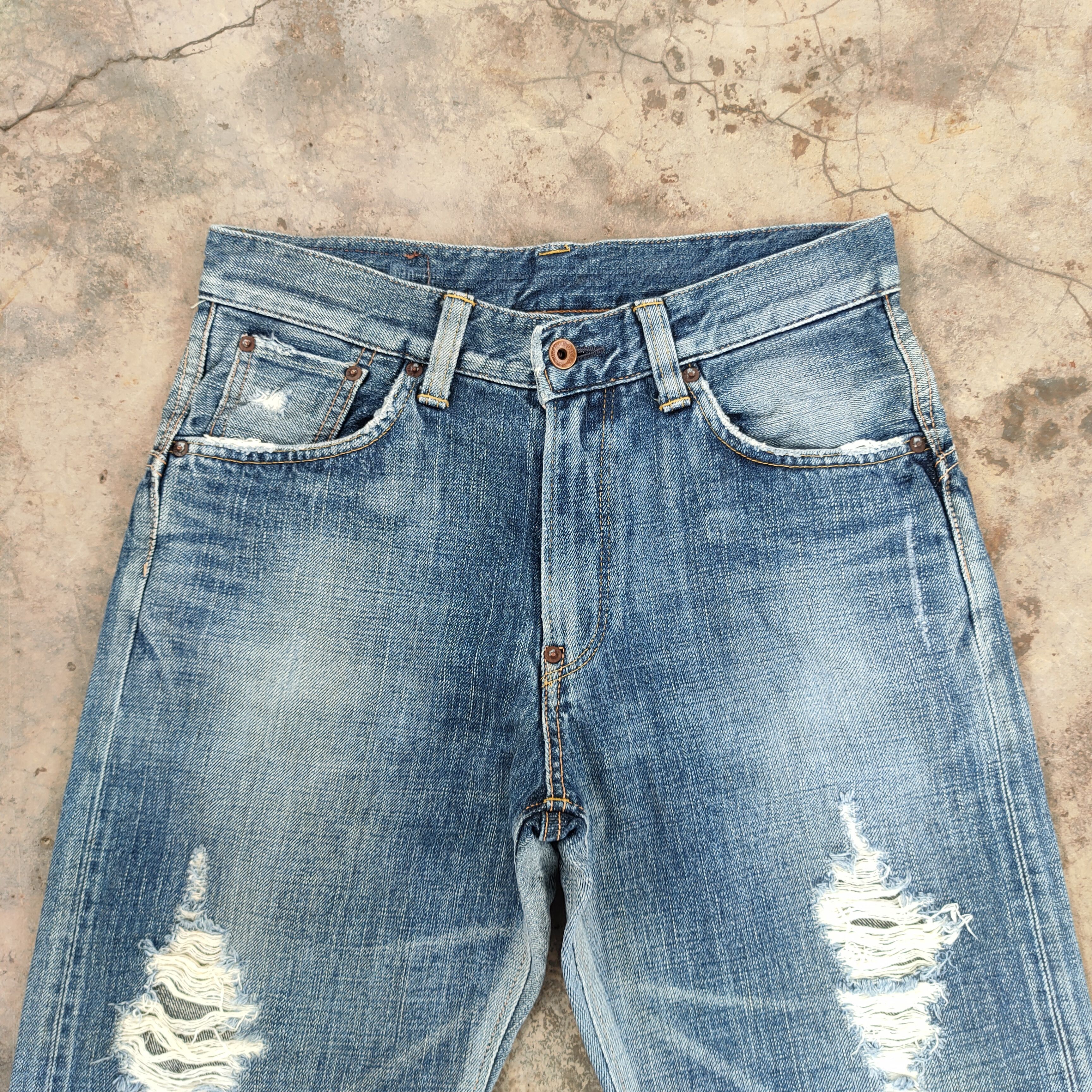 Edwin W31 VINTAGE EDWIN ORANGE TAG FADED DISTRESSED JEANS PANTS Size US 31 - 3 Thumbnail