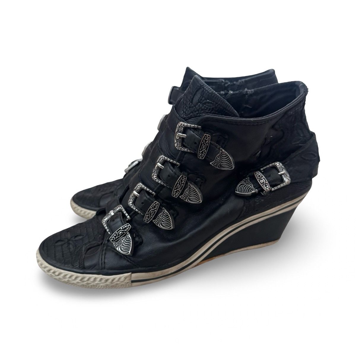 ASH ASH western buckle wedge sneakers Size US 7 / IT 37 - 2 Thumbnail