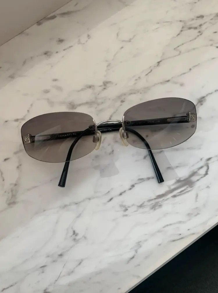 Chanel × Vintage CHANEL SUNGLASSES 4067 LOGO ICONIC 4017 Mask RI901 Size ONE SIZE - 2 Thumbnail