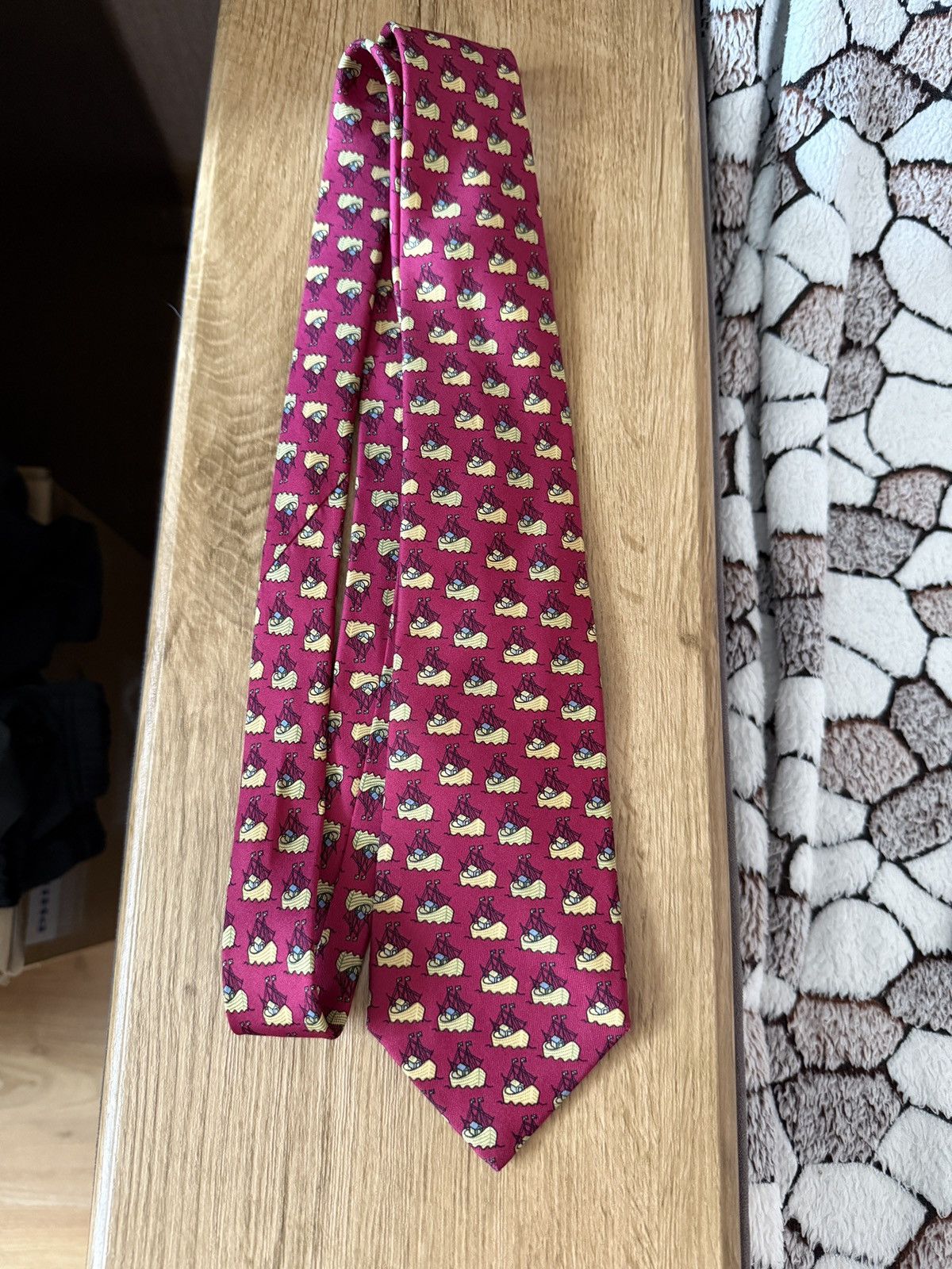 Hermes Vintage Hermes Tie Size ONE SIZE - 2 Thumbnail
