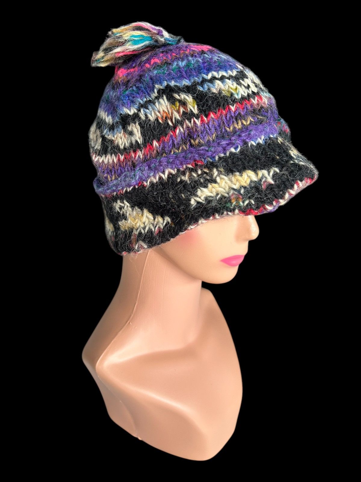 Japanese Brand × Kapital Crochet Knitted hairy Beanie Hats Size ONE SIZE - 1 Thumbnail