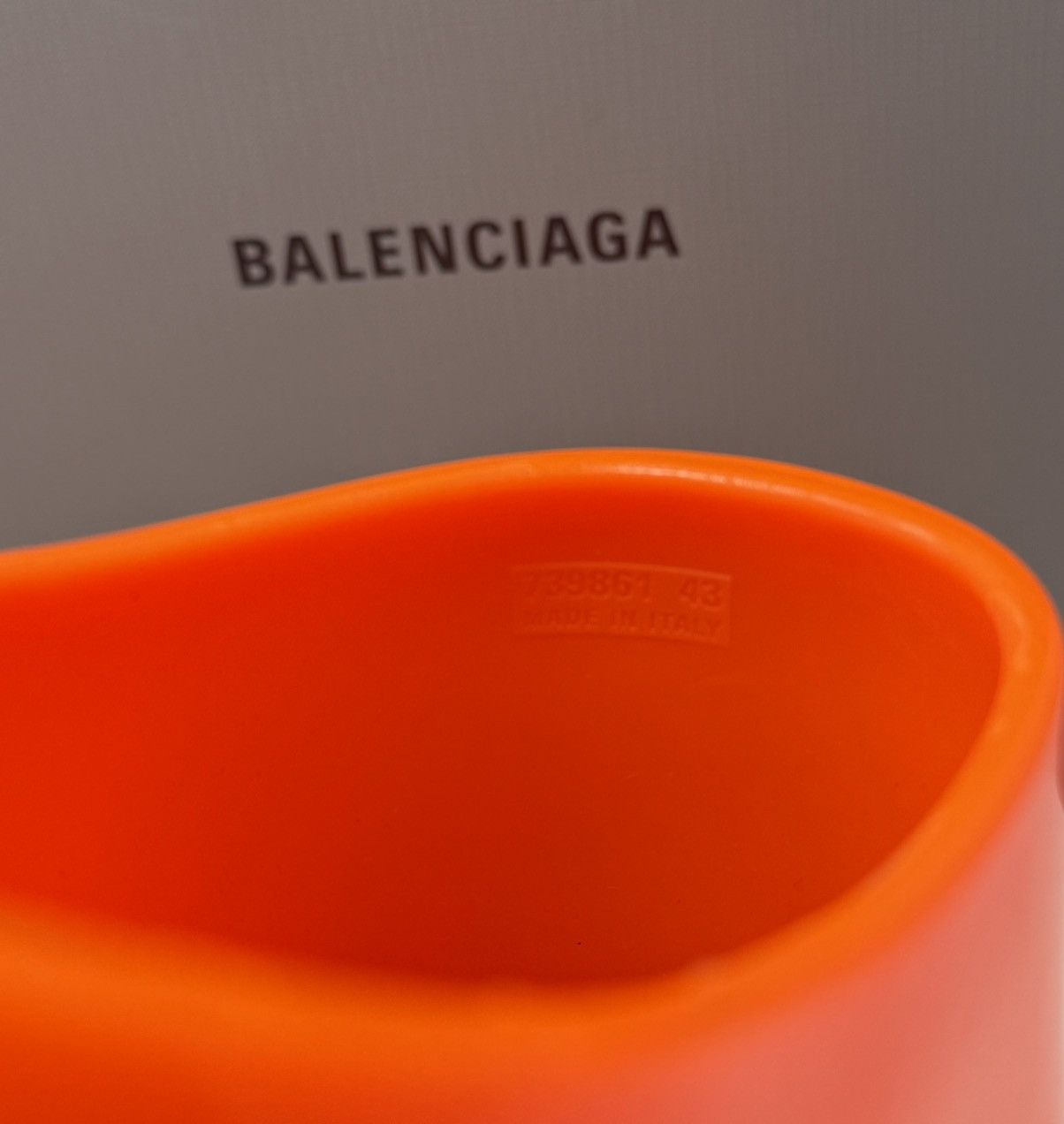 Balenciaga Balenciaga Technoclog Shiny Rubber Mules Orange Size US 10 / EU 43 - 5 Thumbnail