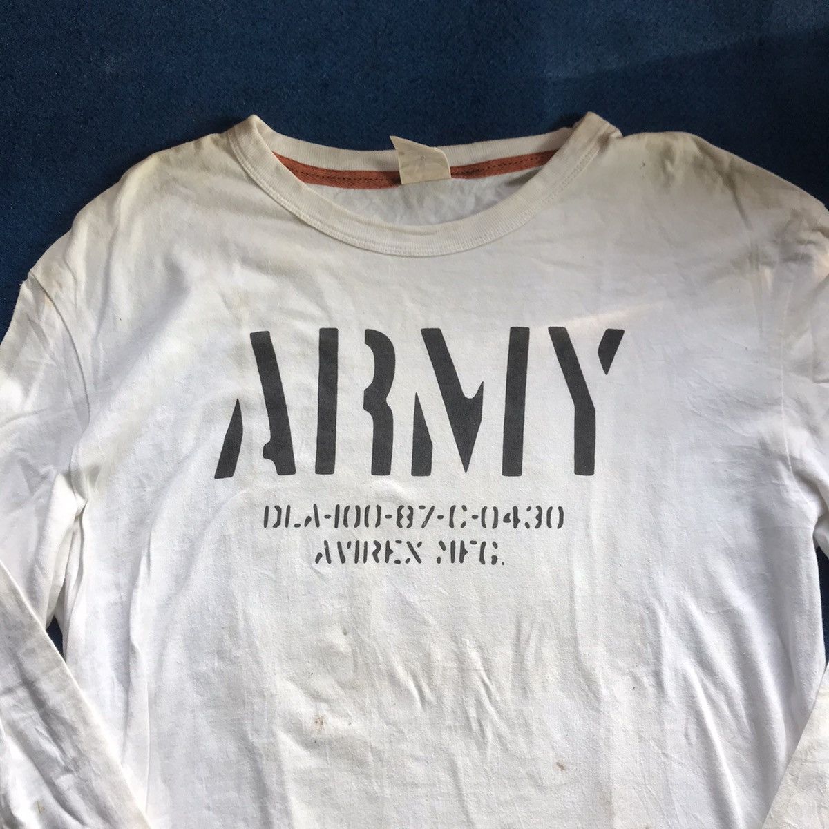 Avirex avirex Mfg army military Long Sleeves Tee tshirt sweater Size US XL / EU 56 / 4 - 10 Thumbnail