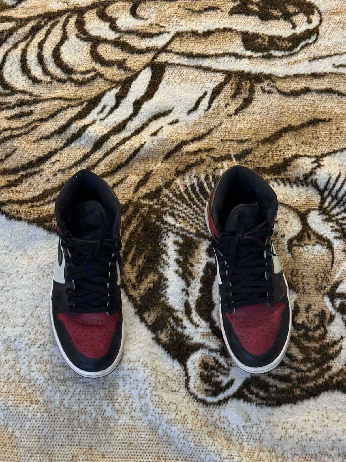 Jordan Brand Jordan 1 Bred Toe High OG Size US 10 / EU 43 - 3 Thumbnail