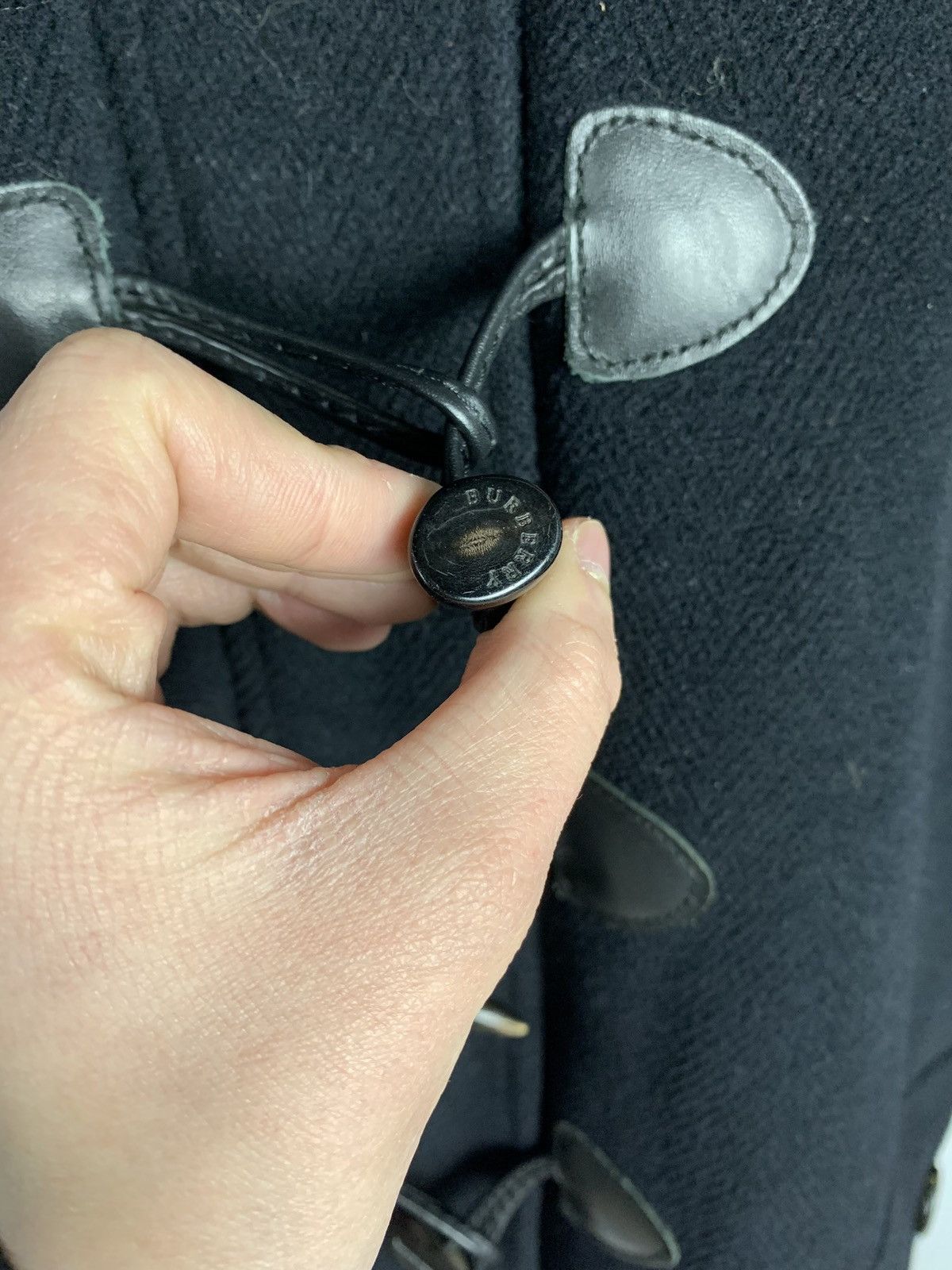 Burberry Burberry London Duffle Coat Wool Sz IT 46 Black Hooded 90’s Size L / US 10 / IT 46 - 7 Thumbnail