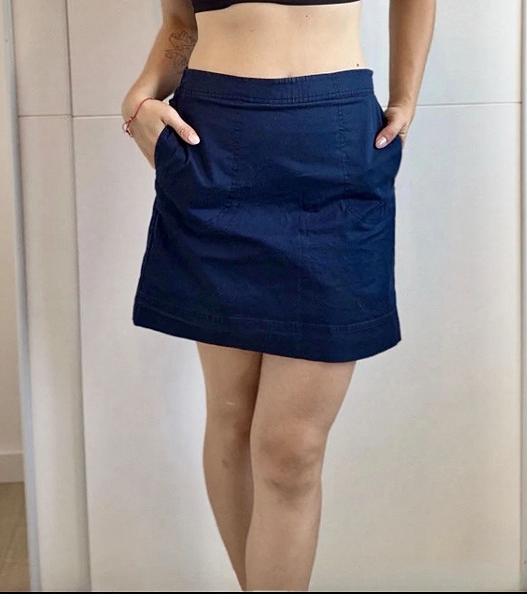 Polo Ralph Lauren Ralph Lauren Mini Skirt, Navy Blue, Straight with Pockets Size 25" / US 0 / IT 36 - 1 Thumbnail