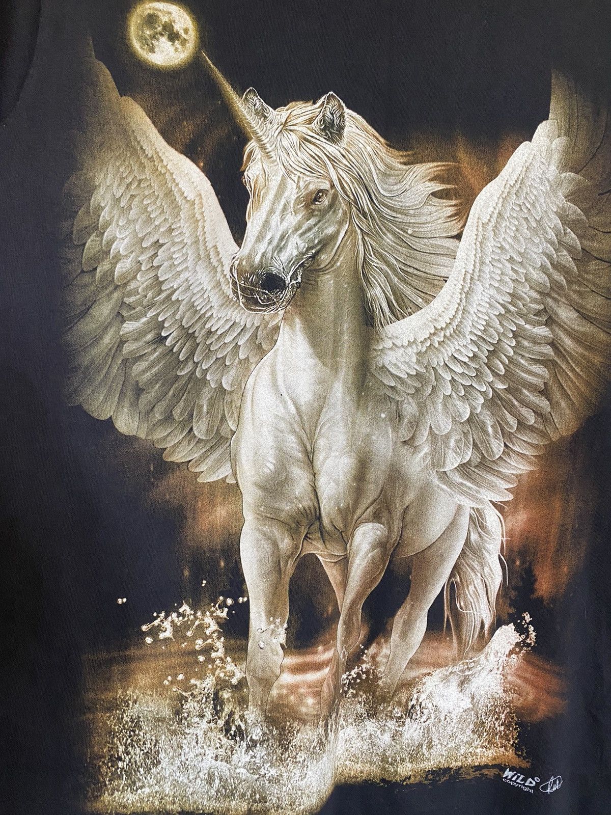 Vintage Rare opium Pegasus Unicorn affliction style Tee Skate Wild Size US M / EU 48-50 / 2 - 5 Thumbnail