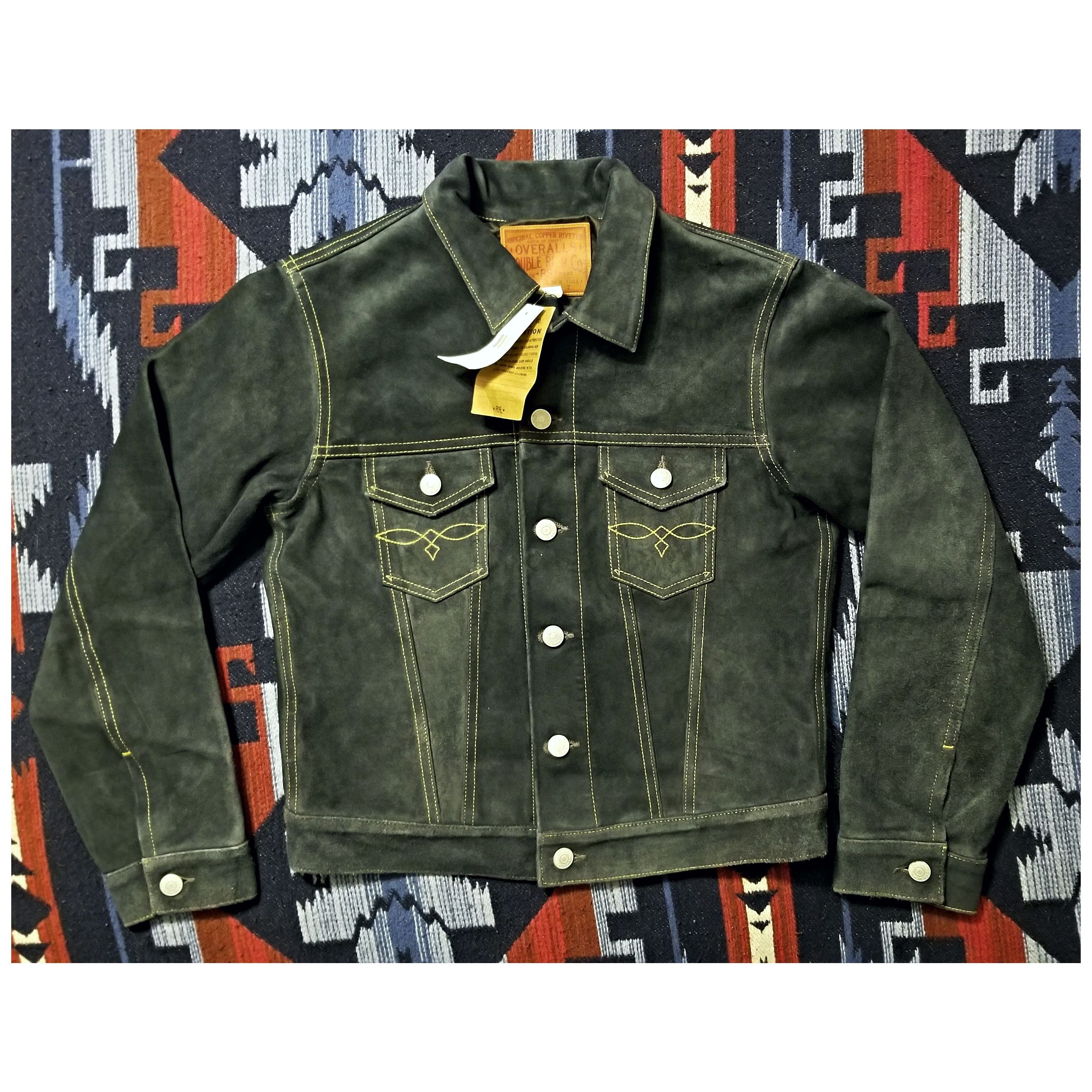Ralph Lauren DOUBLE RL RALPH LAUREN RRL INDIGO LEATHER JACKET NWT SIZE 2 Size M / US 6-8 / IT 42-44 - 2 Thumbnail