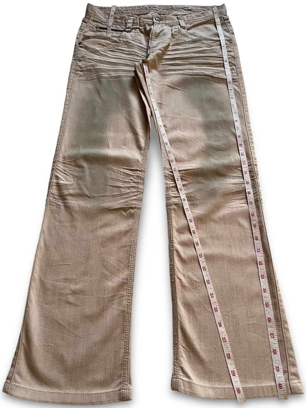 Japanese Brand Vintage Japanese Nicole Mud Wash Honeycomb Bootcut Jeans Size US 33 - 11 Thumbnail