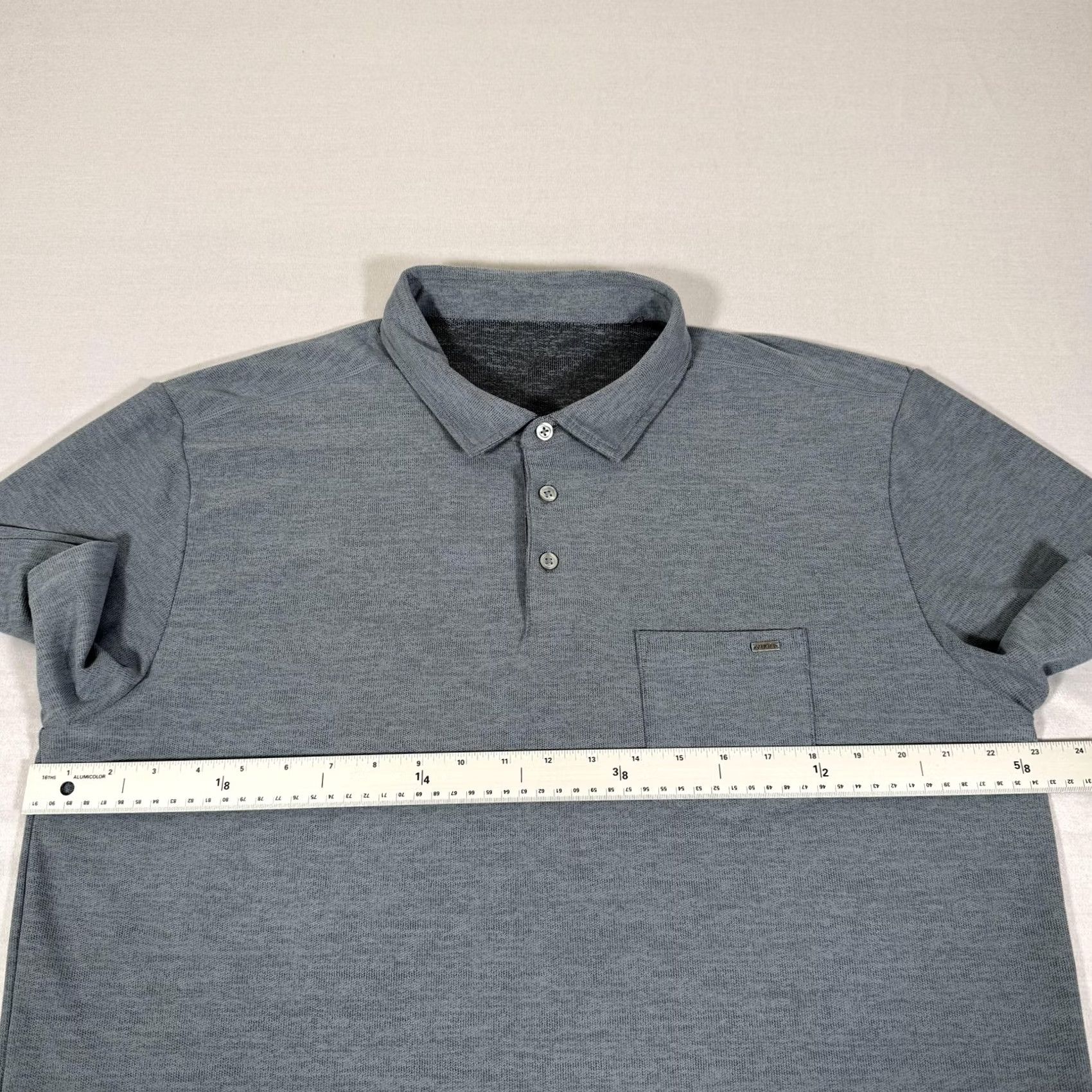 Vuori Vuori Polo Shirt Mens XL Gray Heathered Pocket Performance Jersey Golf Casual Top Size US XL / EU 56 / 4 - 5 Thumbnail