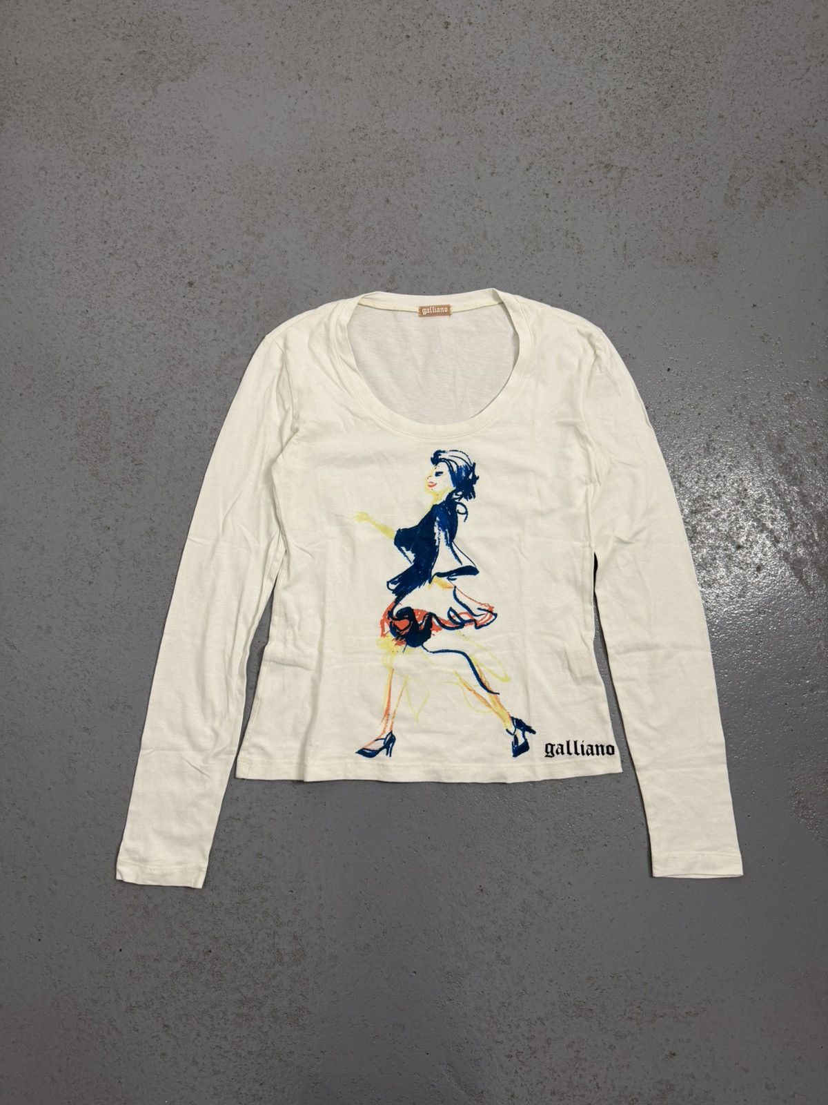 John Galliano Vintage 00s John Galliano Shopping Longsleeve Size S / US 4 / IT 40 - 1 Thumbnail