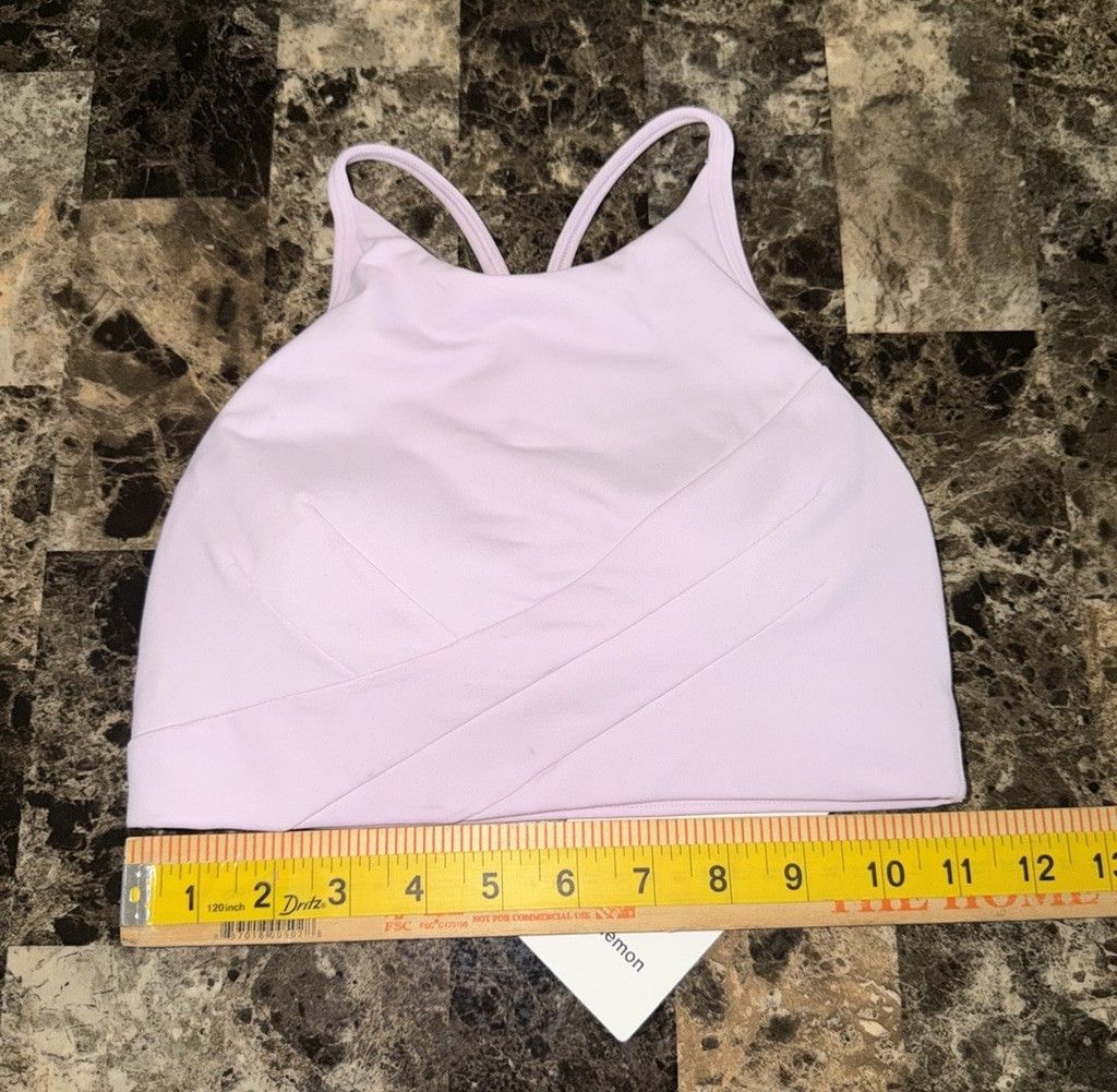 Lululemon LULULEMON FLOW Y WRAP FRONT HIGH NECK BRA PINK SIZE 4 NWT Size ONE SIZE - 7 Thumbnail