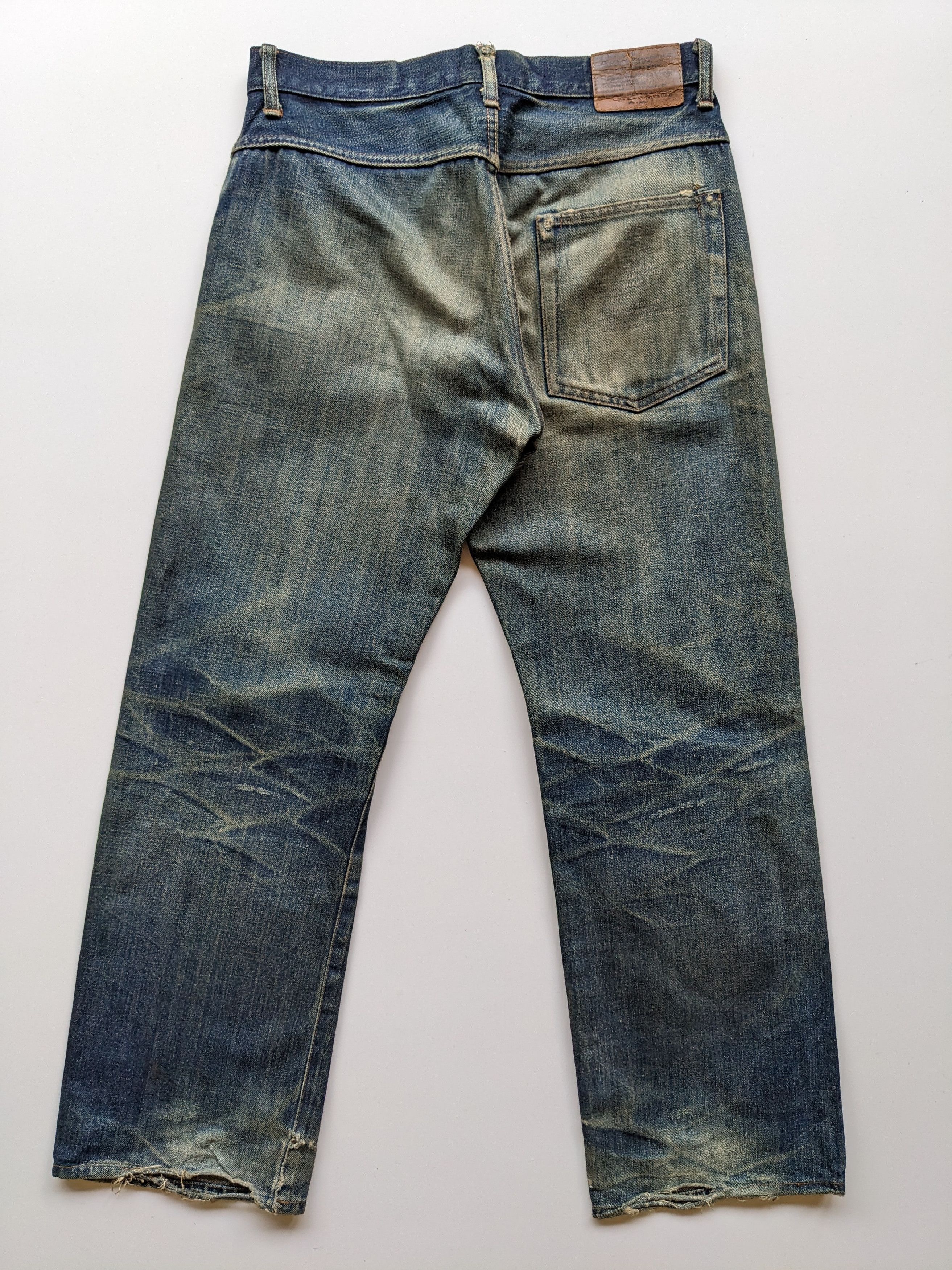 If Six Was Nine × Japanese Brand Vintage 1997 Virus denim mud wash selvedge Size US 31 - 2 Thumbnail