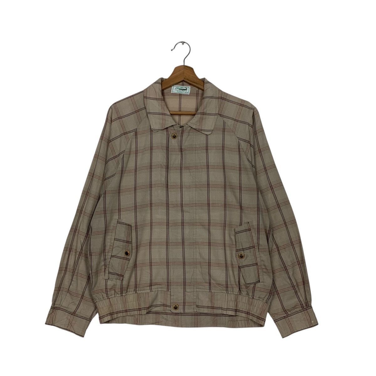 Japanese Brand Vintage 90’s CROCODILE Checked Casual Jacket #2833-C128 Size US M / EU 48-50 / 2 - 1 Thumbnail