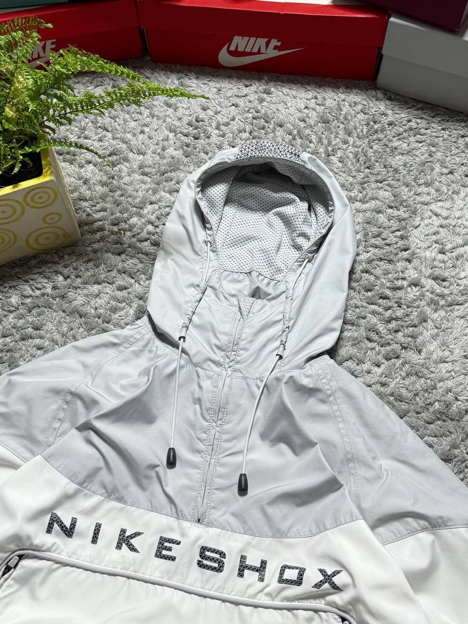 Nike 90s Nike Shox Vintage Oversized Drill Big Logo Retro Jacket Size US XL / EU 56 / 4 - 3 Thumbnail