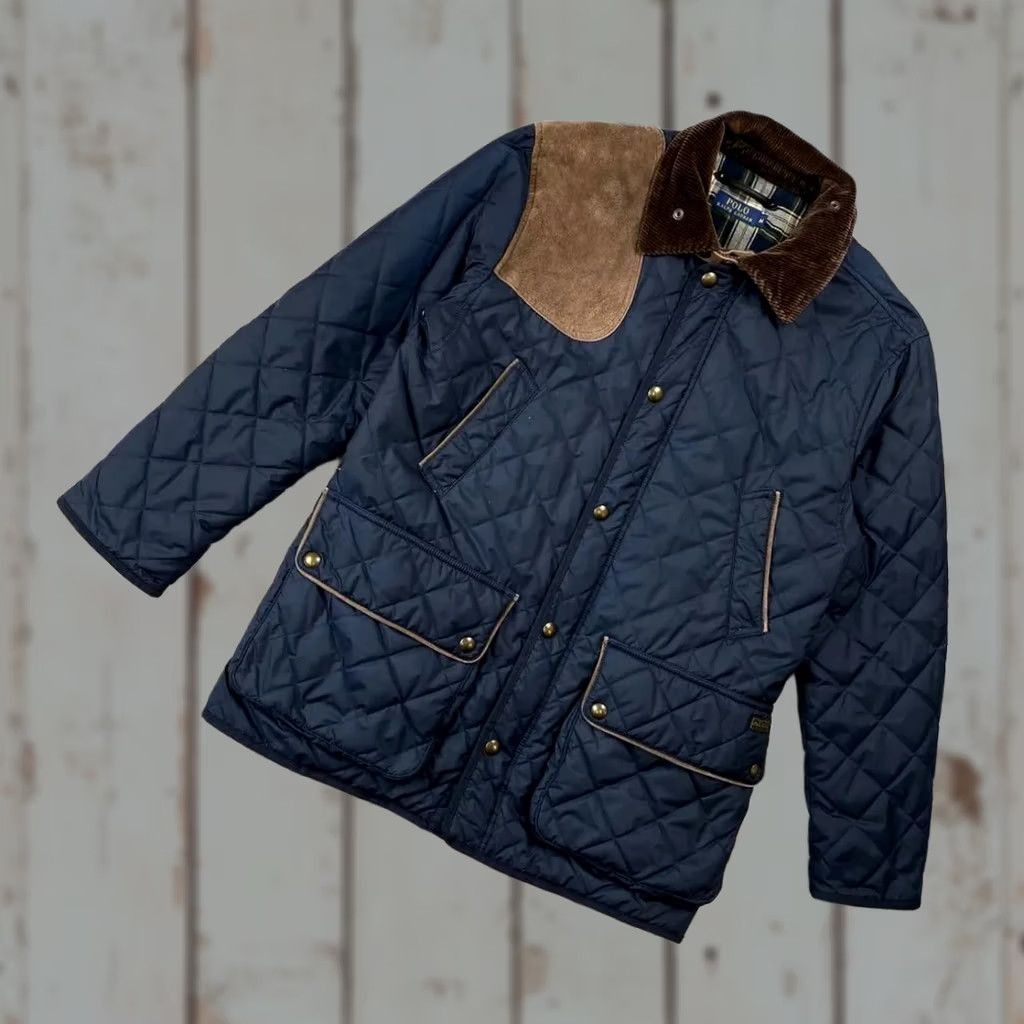 Polo Ralph Lauren Polo Ralph Lauren Navy Blue Quilted Jacket Men Size M Size US M / EU 48-50 / 2 - 1 Thumbnail