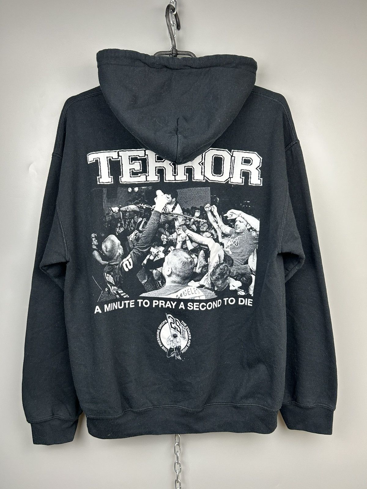Vintage Vintage Terror Hoodie A minute to pray a second to die Size US M / EU 48-50 / 2 - 2 Thumbnail