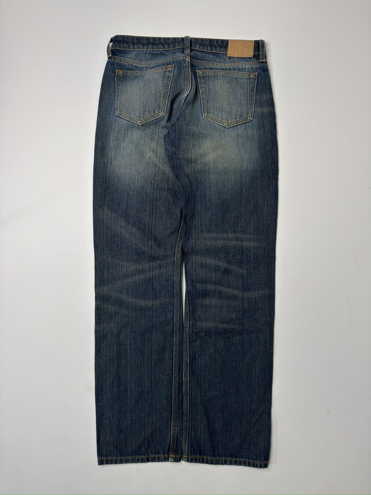 Weekday Blue navy washed jeans weekday arrow swag skater sk8 baggy Size 30" / US 8 / IT 44 - 2 Thumbnail