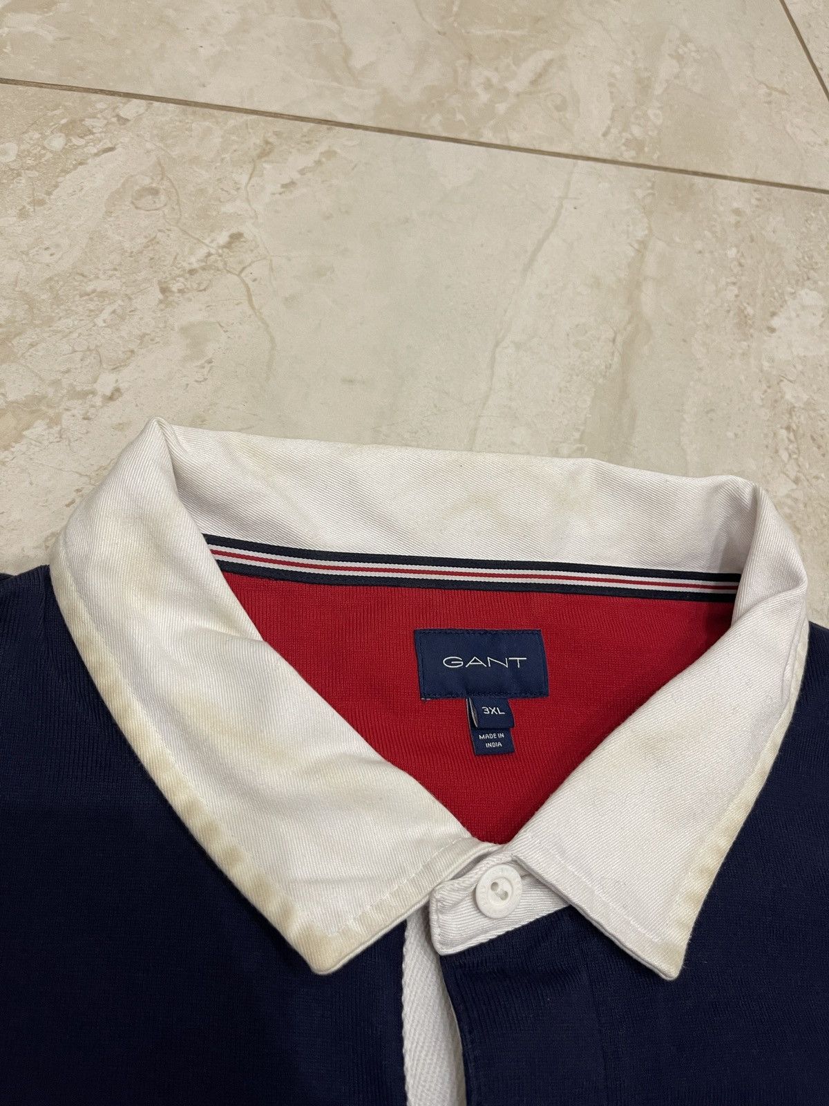 Gant Vintage Gant long sleeve polo T-shirt big size Y2K Size US XXL / EU 58 / 5 - 6 Thumbnail