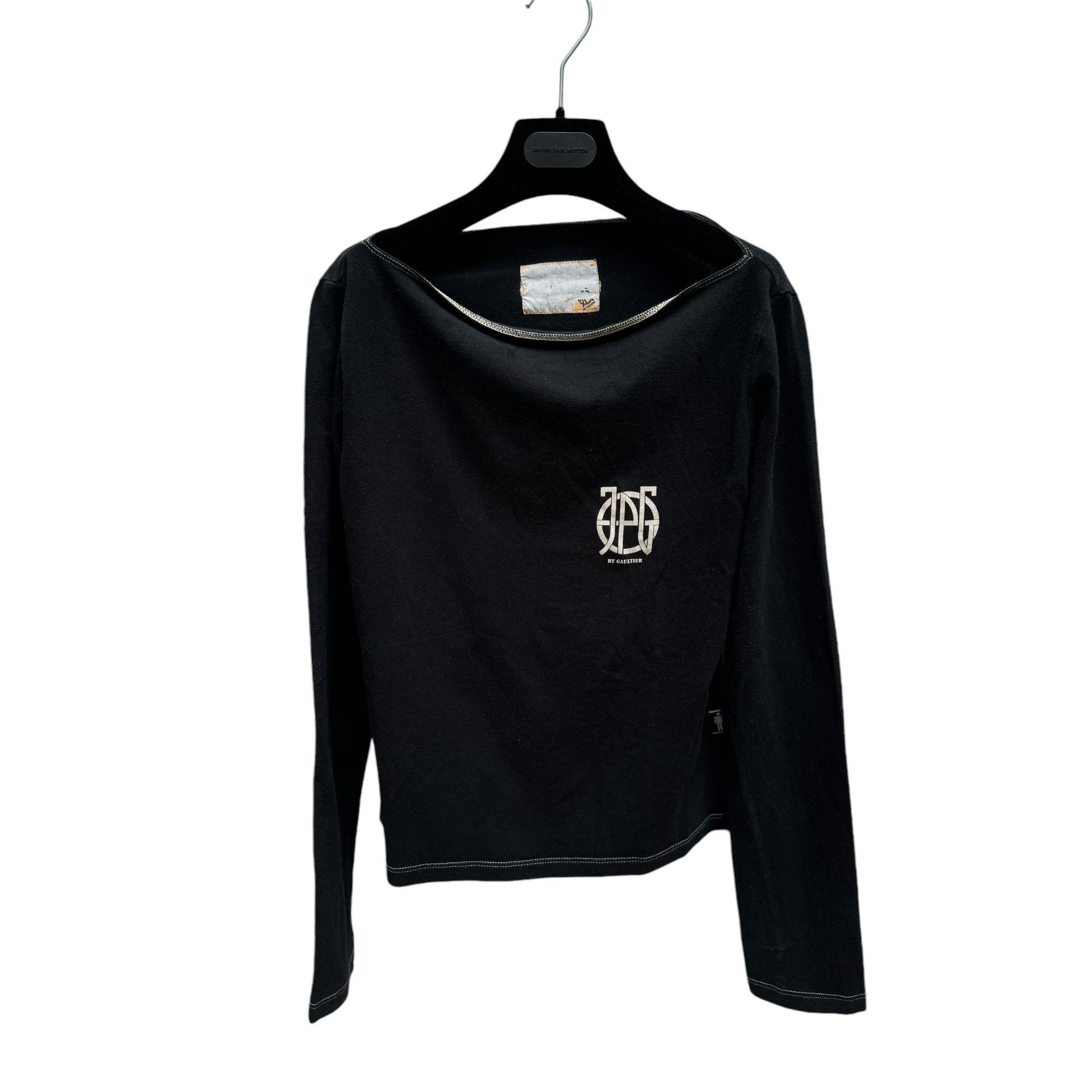Jean Paul Gaultier Black Cotton Longsleeves Size M / US 6-8 / IT 42-44 - 1 Thumbnail