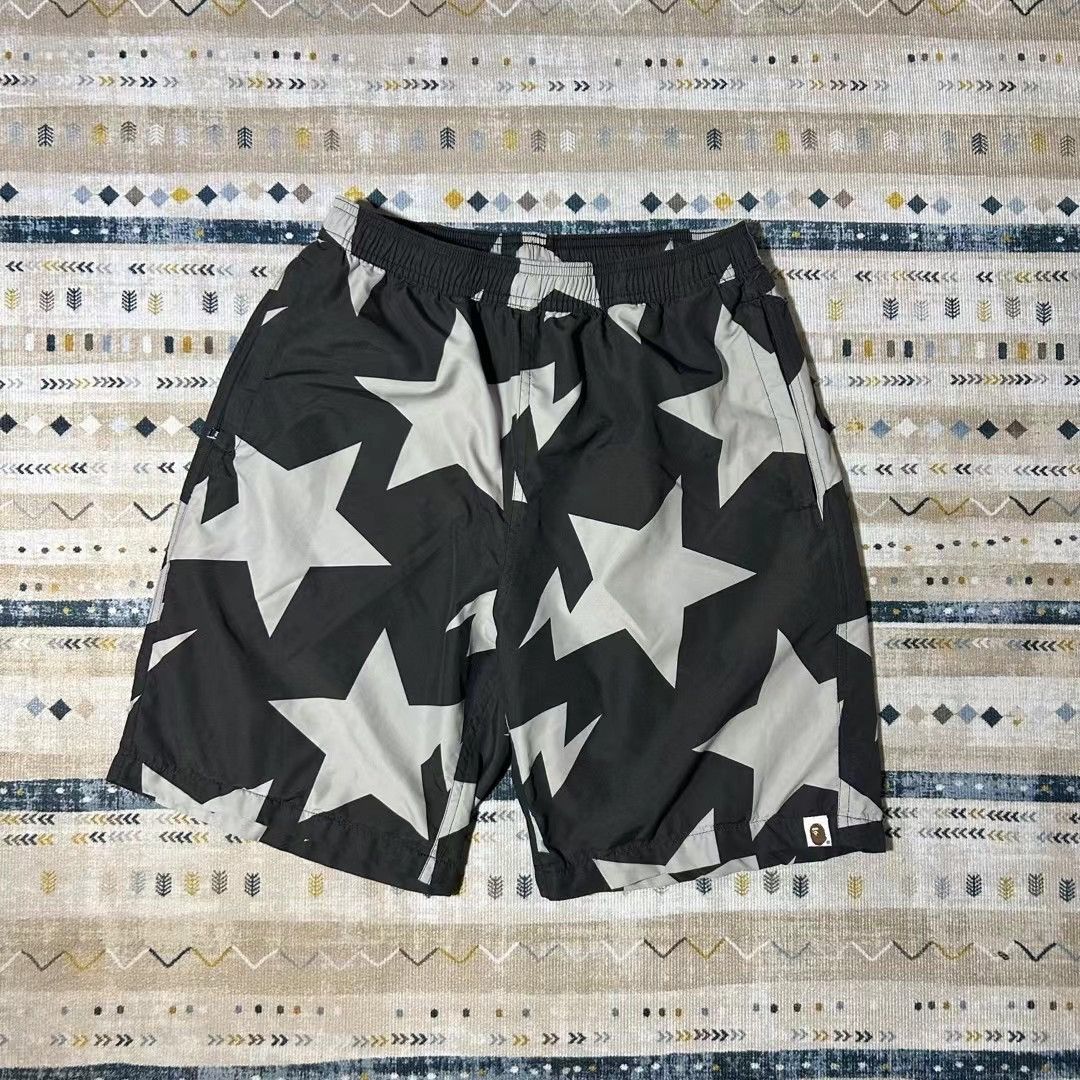 image of Bape Star Shorts in Black, Men's (Size 33)