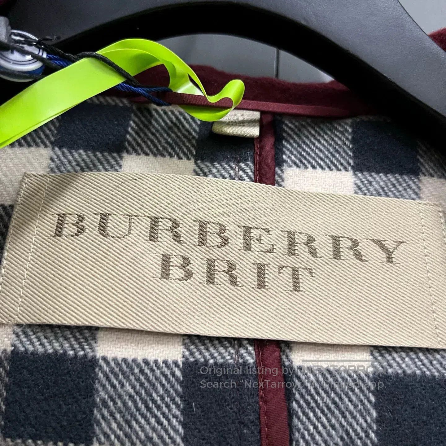 Burberry burberry maroon wool toggle coat size 34. Size S / US 4 / IT 40 - 4 Thumbnail