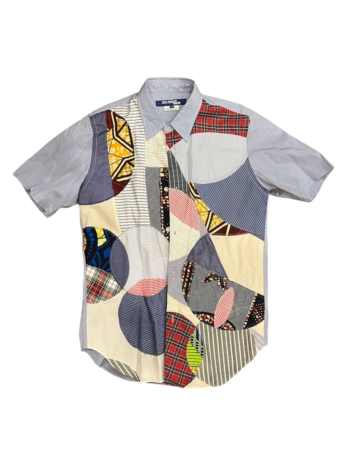 Patchwork Junya Short Sleeve Button Up