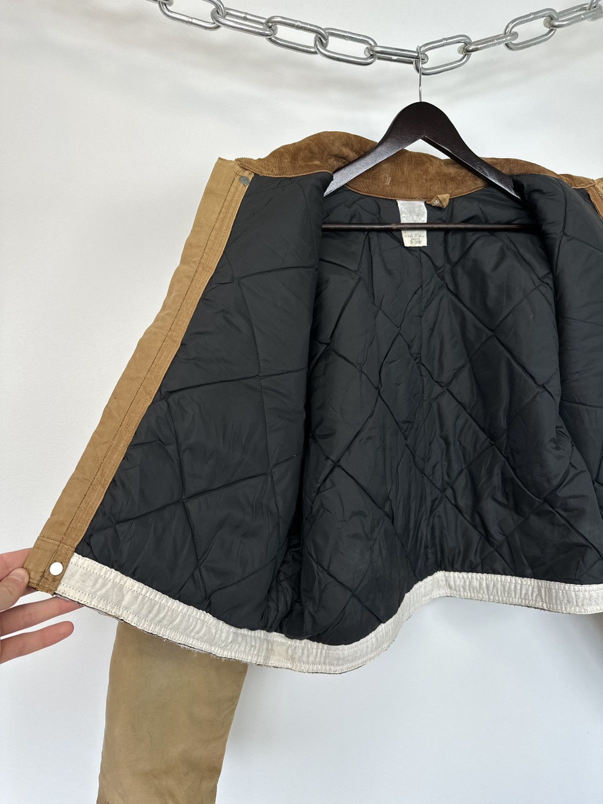 Carhartt Vintage 80s Carhartt USA Cropped Distressed Detroit Jacket Size US L / EU 52-54 / 3 - 18 Thumbnail